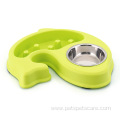 environmental plastic fish stainless steel dog bowl